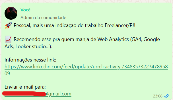 Exemplo de projeto no grupo 1