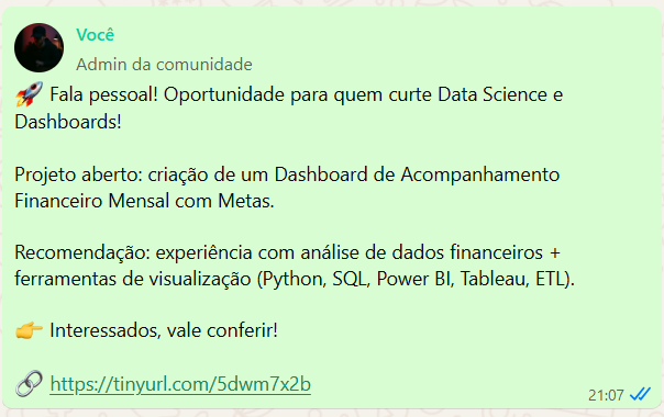 Exemplo de projeto no grupo 2